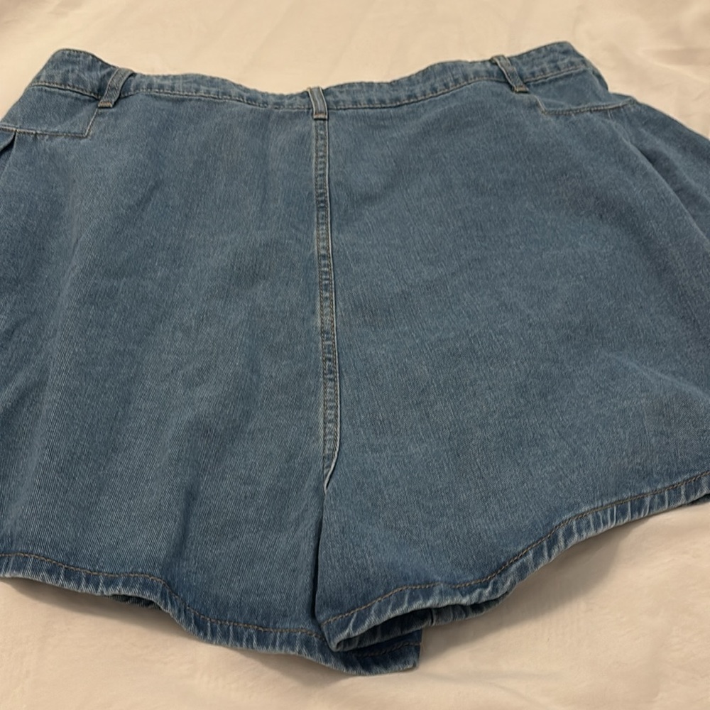 Cider jorts Jean shorts denim SZ 2X plus size baggy oversized light wash NWT - Picture 15 of 16